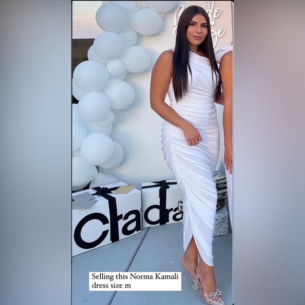 Norma Kamali dress ruched dress